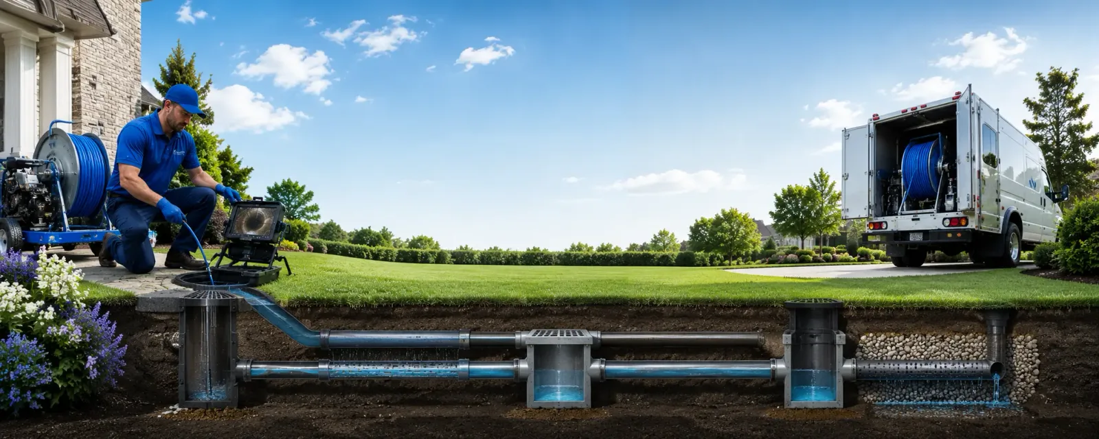Outdoor drain cleaning information for White Oak, WV